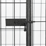 NNEVL Heavy Duty Dog Playpen Black 120x80x70 cm Steel