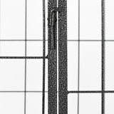 NNEVL Heavy Duty Dog Playpen Black 120x80x70 cm Steel