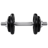 NNEVL 15 Piece Dumbbell set 20 kg Cast Iron