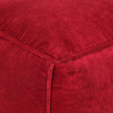 NNEVL Pouffe Cotton Velvet 40x40x40 cm Ruby Red