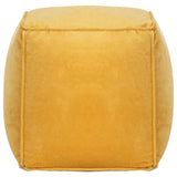 NNEVL Pouffe Cotton Velvet 40x40x40 cm Yellow