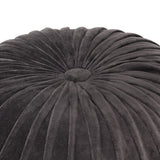 NNEVL Pouffe Cotton Velvet Smock Design 40x30 cm Anthracite