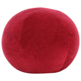 NNEVL Pouffe Cotton Velvet 50x35 cm Red