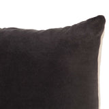 NNEVL Cushions Cotton Velvet 2 pcs 45x45 cm Anthracite