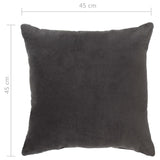 NNEVL Cushions Cotton Velvet 2 pcs 45x45 cm Anthracite