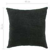 NNEVL Cushions Cotton Velvet 2 pcs 45x45 cm Green