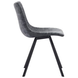 NNEVL Dining Chairs 4 pcs Black Faux Leather