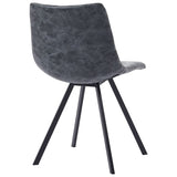 NNEVL Dining Chairs 4 pcs Black Faux Leather