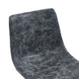 NNEVL Dining Chairs 4 pcs Black Faux Leather