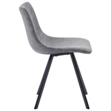 NNEVL Dining Chairs 4 pcs Grey Faux Leather
