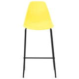 NNEVL Bar Chairs 4 pcs Yellow Plastic