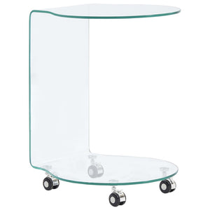 NNEVL Coffee Table 45x40x58 cm Tempered Glass