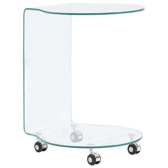 NNEVL Coffee Table 45x40x58 cm Tempered Glass