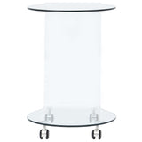 NNEVL Coffee Table 45x40x58 cm Tempered Glass
