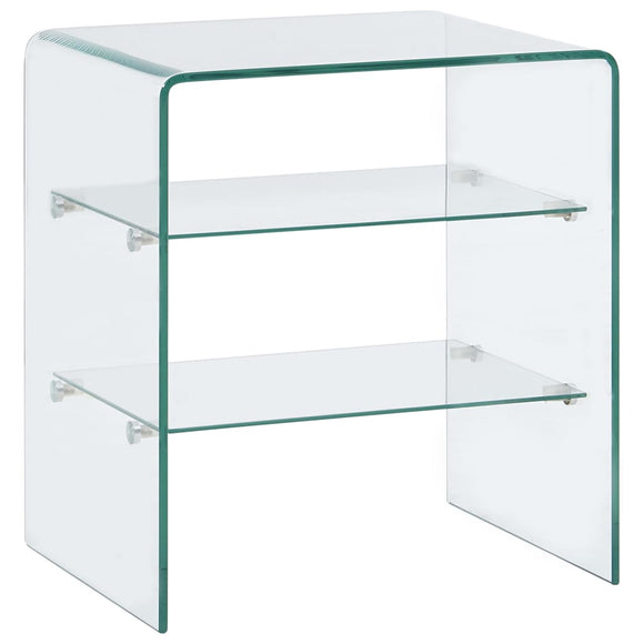 NNEVL Coffee Table 50x40x56 cm Tempered Glass