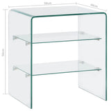 NNEVL Coffee Table 50x40x56 cm Tempered Glass