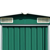 NNEVL Garden Shed 257x298x178 cm Metal Green