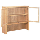 NNEVL Sideboard and Hutch Set 112x33.5x175 cm Solid Wood Oak