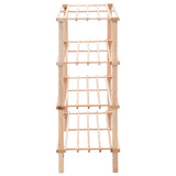 NNEVL 4-Tier Shoe Rack Solid Fir Wood