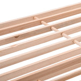 NNEVL 4-Tier Shoe Rack Solid Fir Wood