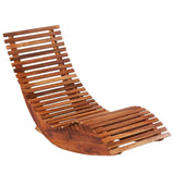 NNEVL Rocking Sun Loungers 2 pcs Solid Wood Acacia