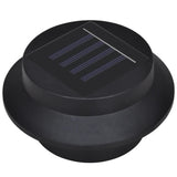 NNEVL Outdoor Solar Fence Lamps 12 pcs LED Black