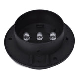 NNEVL Outdoor Solar Fence Lamps 12 pcs LED Black