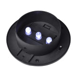 NNEVL Outdoor Solar Fence Lamps 12 pcs LED Black
