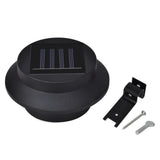 NNEVL Outdoor Solar Fence Lamps 12 pcs LED Black