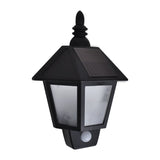 NNEVL Solar Wall Lamps 2 pcs with Motion Sensor Black