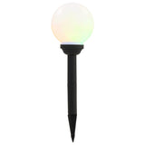 NNEVL Outdoor Solar Lamps 8 pcs LED Spherical 15 cm RGB
