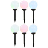 NNEVL Outdoor Solar Lamps 6 pcs LED Spherical 20 cm RGB