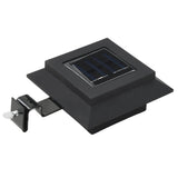 NNEVL Outdoor Solar Lamps 12 pcs LED Square 12 cm Black