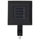 NNEVL Outdoor Solar Lamps 12 pcs LED Square 12 cm Black