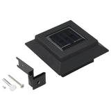 NNEVL Outdoor Solar Lamps 12 pcs LED Square 12 cm Black