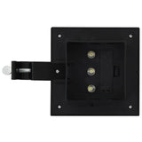NNEVL Outdoor Solar Lamps 12 pcs LED Square 12 cm Black