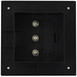 NNEVL Outdoor Solar Lamps 12 pcs LED Square 12 cm Black