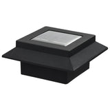 NNEVL Outdoor Solar Lamps 12 pcs LED Square 12 cm Black