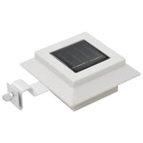 NNEVL Outdoor Solar Lamps 12 pcs LED Square 12 cm White