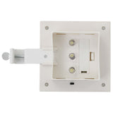 NNEVL Outdoor Solar Lamps 12 pcs LED Square 12 cm White