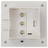 NNEVL Outdoor Solar Lamps 12 pcs LED Square 12 cm White