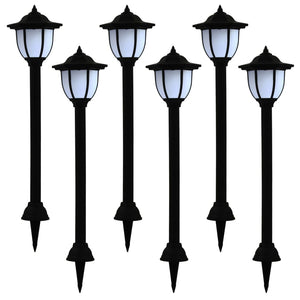 NNEVL Outdoor Solar Lamps 6 pcs LED Black