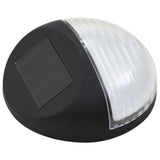 NNEVL Outdoor Solar Wall Lamps LED 24 pcs Round Black