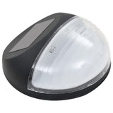 NNEVL Outdoor Solar Wall Lamps LED 24 pcs Round Black