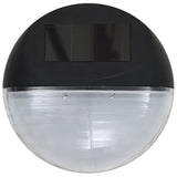 NNEVL Outdoor Solar Wall Lamps LED 24 pcs Round Black