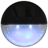 NNEVL Outdoor Solar Wall Lamps LED 24 pcs Round Black