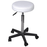 NNEVL Office Stools 2 pcs White 35.5x98 cm Faux Leather