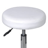 NNEVL Office Stools 2 pcs White 35.5x98 cm Faux Leather