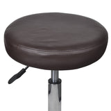 NNEVL Office Stools 2 pcs Brown 35.5x98 cm Faux Leather