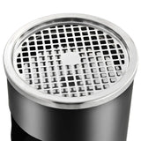 NNEVL Ashtray Dustbin Hotel 30 L Steel Black